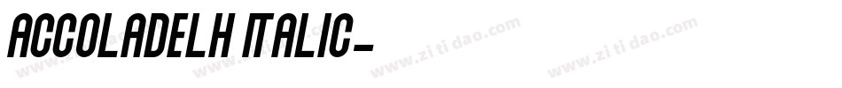 AccoladeLH Italic字体转换